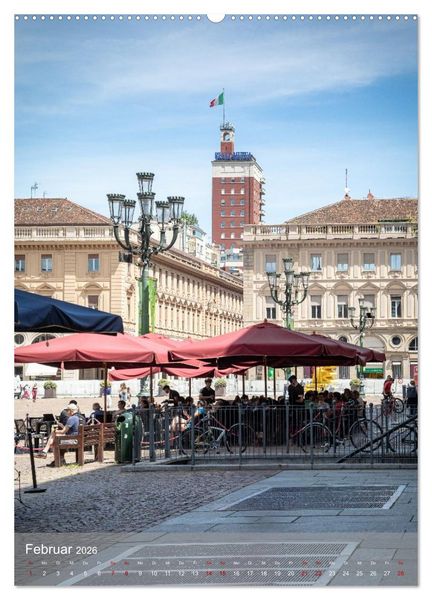 Produktbild: Turin. Geschichte und Architektur. (Wandkalender 2026 DIN A2 hoch), CALVENDO Monatskalender
