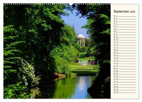Produktbild: Spaziergang durch den W&ouml;rlitzer Park (Wandkalender 2026 DIN A2 quer), CALVENDO Monatskalender