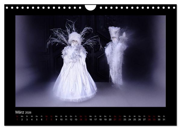 Produktbild: Venezianischer Karneval (Wandkalender 2026 DIN A4 quer), CALVENDO Monatskalender