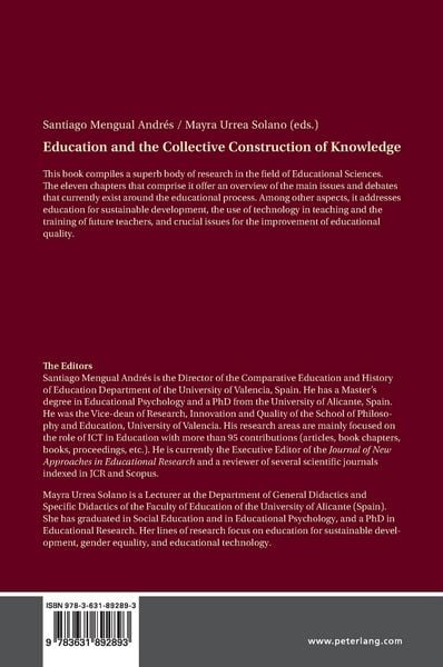 Produktbild: Education and the Collective Construction of Knowledge