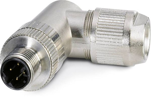 Produktbild: Phoenix Contact 1553624 Sensor-/Aktor-Datensteckverbinder M12 Stecker, gewinkelt Polzahl Sensoren: 4 1 St.