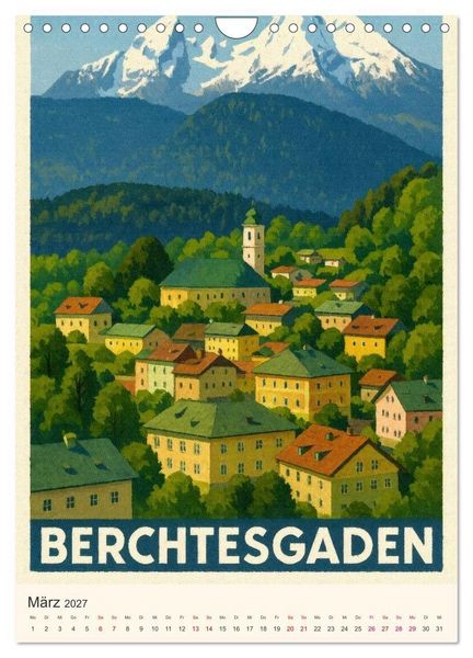 Produktbild: Alpine Impressionen Berchtesgadener Land (Wandkalender 2027 DIN A4 hoch), CALVENDO Monatskalender