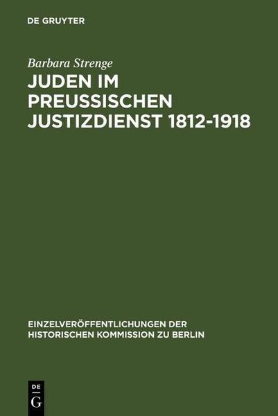 Produktbild: Juden im preu&szlig;ischen Justizdienst 1812-1918