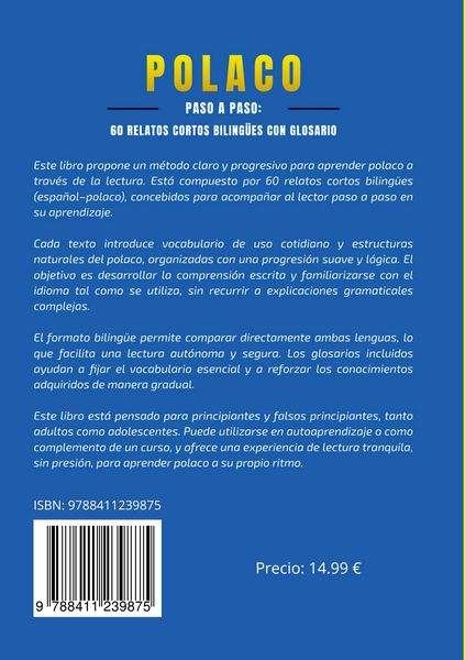 Produktbild: Polaco Paso a Paso: 60 Relatos Cortos Biling&uuml;es con Glosario