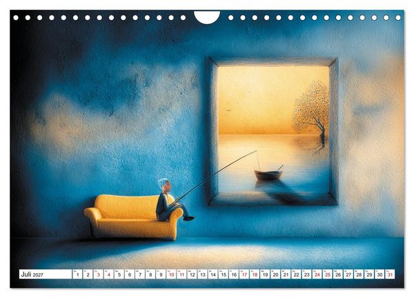 Produktbild: Fantastische F&auml;nge Die Kunst, das Unm&ouml;gliche zu angeln (Wandkalender 2027 DIN A4 quer), CALVENDO Monatskalender