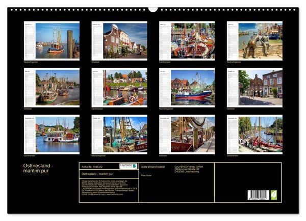Produktbild: Ostfriesland - maritim pur (Wandkalender 2026 DIN A2 quer), CALVENDO Monatskalender