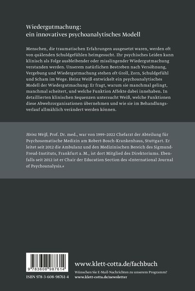 Produktbild: Trauma, Schuldgef&uuml;hl und Wiedergutmachung