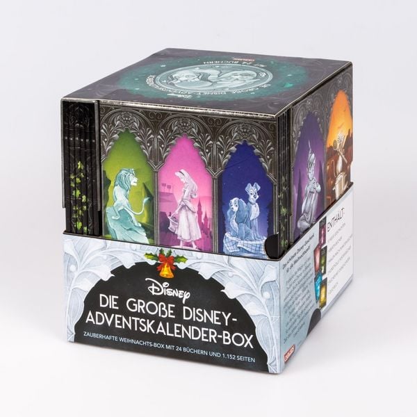 Produktbild: Disney: Die gro&szlig;e Disney-Adventskalender-Box 2025 &ndash; Zauberhafte Weihnachts-Box mit 24 B&uuml;chern und 1.152 Seiten f&uuml;r Young Adults