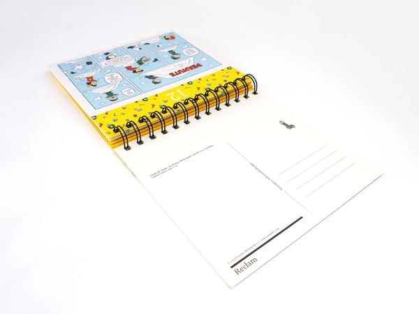 Produktbild: Snoopys Adventskalender. 24 Postkarten f&uuml;r die Weihnachtszeit (Advents-Postkartenaufsteller)
