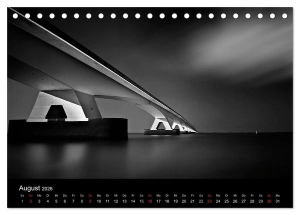 Produktbild: Black-Schwarz-Noir 2026 (Tischkalender 2026 DIN A5 quer), CALVENDO Monatskalender