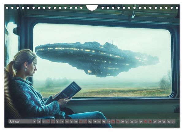 Produktbild: Lesen ist eine Reise durch Zeit und Raum (Wandkalender 2026 DIN A4 quer), CALVENDO Monatskalender