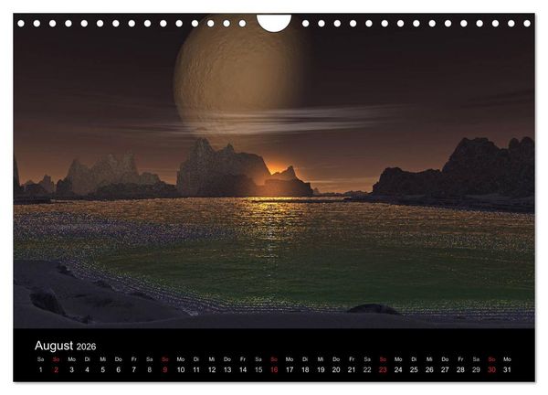 Produktbild: Fantasie-Planeten (Wandkalender 2026 DIN A4 quer), CALVENDO Monatskalender