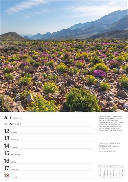 Produktbild: Wunder der Natur Wochenplaner 2027 - 53 faszinierende Fotografien