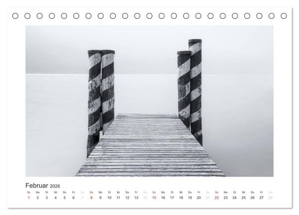 Produktbild: Limone sul Garda schwarzwei&szlig; (Tischkalender 2026 DIN A5 quer), CALVENDO Monatskalender