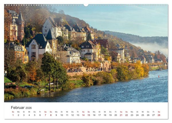 Produktbild: Lichtstimmungen in Heidelberg (Wandkalender 2026 DIN A2 quer), CALVENDO Monatskalender