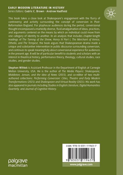 Produktbild: Shakespeare and the Cultural Politics of Conversion