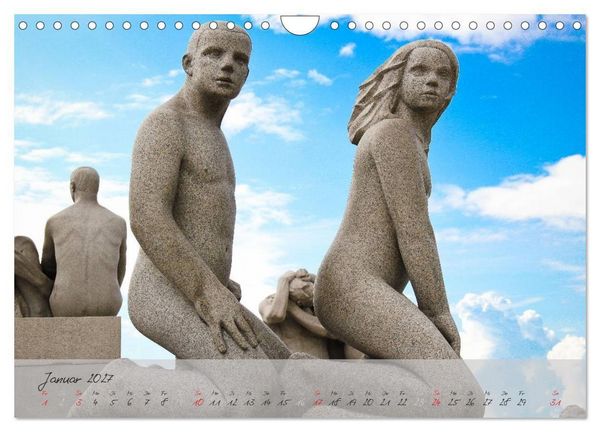 Produktbild: Vigeland (Wandkalender 2027 DIN A4 quer), CALVENDO Monatskalender