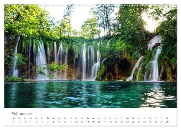 Produktbild: Wasserf&auml;lle - die sch&ouml;nsten Wasserf&auml;lle der Welt (Wandkalender 2026 DIN A2 quer), CALVENDO Monatskalender