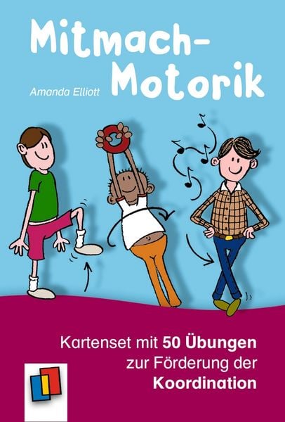 Produktbild: Mitmach-Motorik: Kartenset mit 50 &Uuml;bungen zur F&ouml;rderung der Koordination