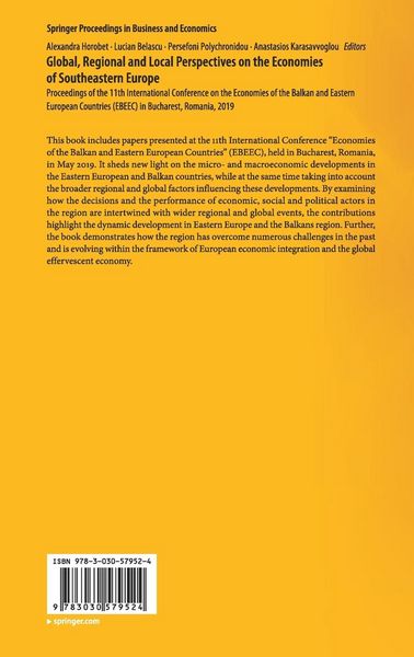 Produktbild: Global, Regional and Local Perspectives on the Economies of Southeastern Europe