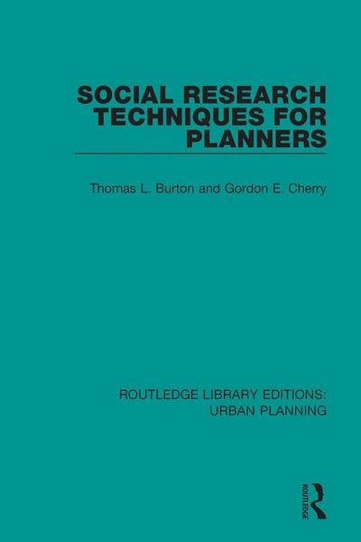 Produktbild: Social Research Techniques for Planners