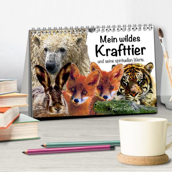 Produktbild: Mein wildes Krafttier und seine spirituellen Werte. (Tischkalender 2026 DIN A5 quer), CALVENDO Monatskalender