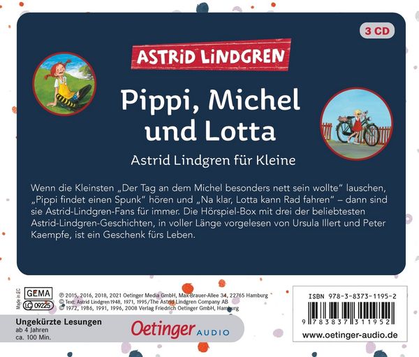 Produktbild: Pippi, Michel und Lotta