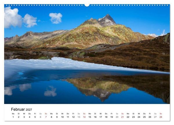 Produktbild: BERGSEEN Schweizer Alpen (Wandkalender 2027 DIN A2 quer), CALVENDO Monatskalender