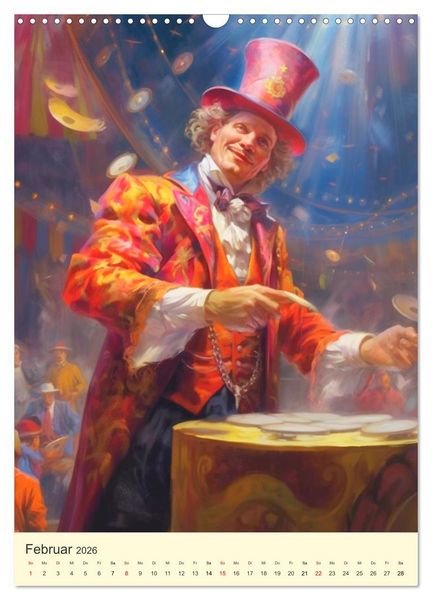 Produktbild: Zirkus. Manege frei! Willkommen im nostalgischen Wunderland (Wandkalender 2026 DIN A3 hoch), CALVENDO Monatskalender
