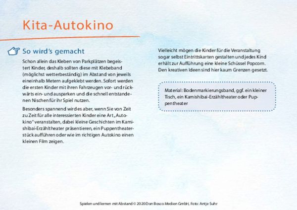 Produktbild: Spielen und lernen mit Abstand - Praxisideen für drinnen und draußen