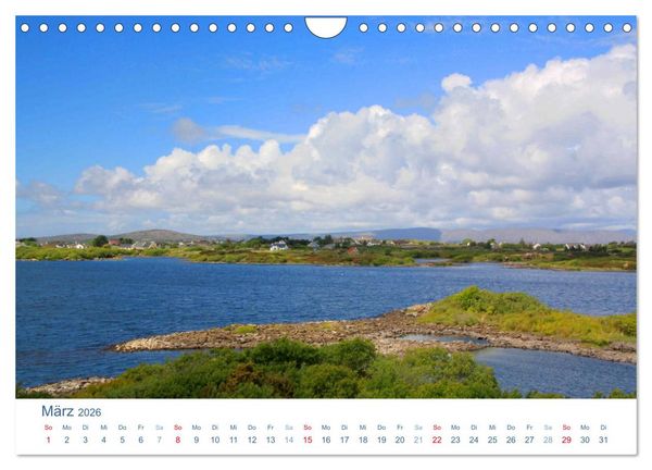 Produktbild: Irland 2026. Impressionen zwischen gr&uuml;nen H&uuml;geln und blauen K&uuml;sten (Wandkalender 2026 DIN A4 quer), CALVENDO Monatskalender