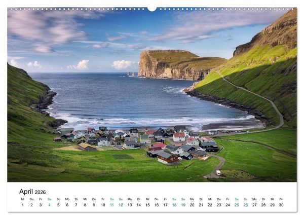Produktbild: F&auml;r&ouml;er - Archipel im Nordmeer (Wandkalender 2026 DIN A2 quer), CALVENDO Monatskalender