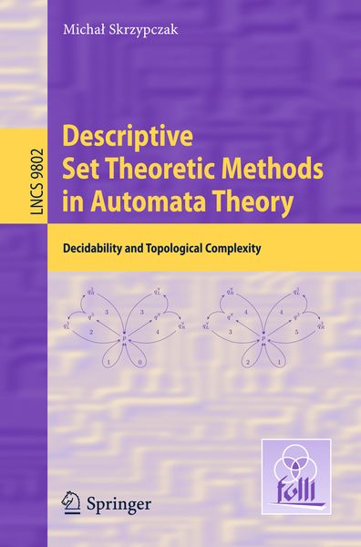 Produktbild: Descriptive Set Theoretic Methods in Automata Theory