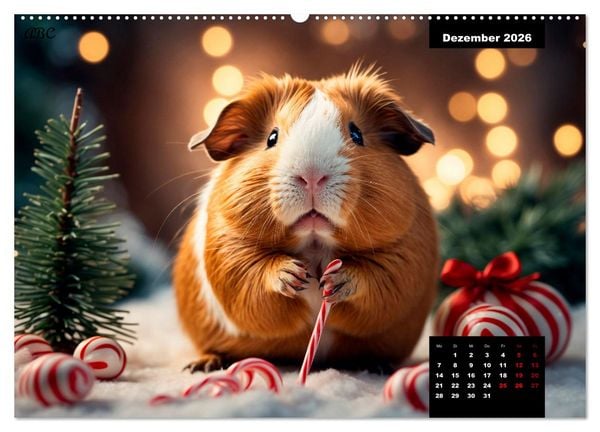 Produktbild: Meerschweinchen mal anders! (hochwertiger Premium Wandkalender 2026 DIN A2 quer), Kunstdruck in Hochglanz