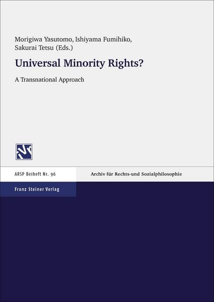 Produktbild: Universal Minority Rights? A Transnational Approach