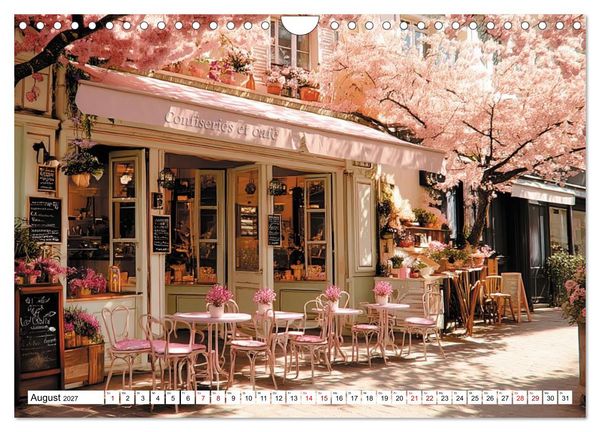 Produktbild: Bonjour, Kaffee! Bonjour, Paris! (Wandkalender 2027 DIN A4 quer), CALVENDO Monatskalender