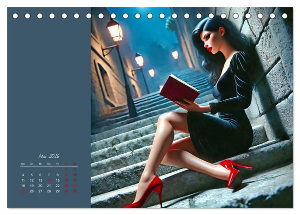Produktbild: Stilvoll - Das kleine Schwarze (Tischkalender 2026 DIN A5 quer), CALVENDO Monatskalender