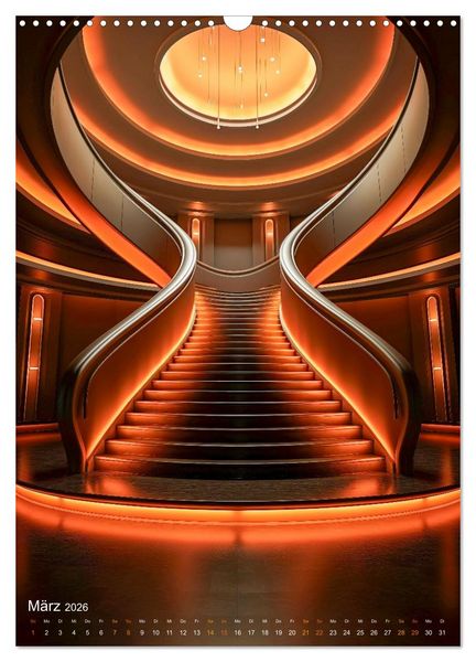 Produktbild: Treppen Architektur (Wandkalender 2026 DIN A3 hoch), CALVENDO Monatskalender