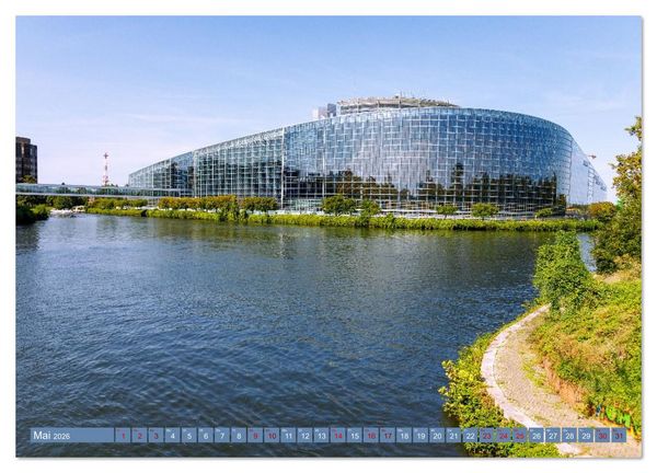 Produktbild: Strasbourg. Europa trifft Elsass: Architektur und Atmosph&auml;re (Wandkalender 2026 DIN A2 quer), CALVENDO Monatskalender