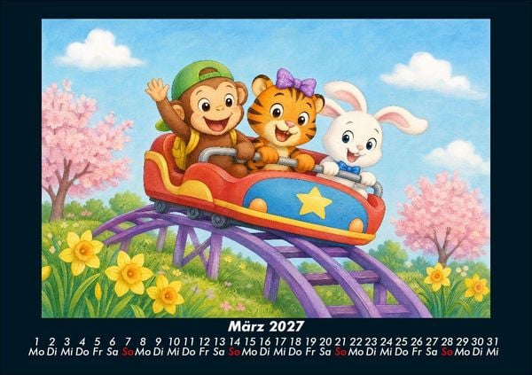 Produktbild: Ein Jahr voller Freizeitpark-Abenteuer 2027 Fotokalender DIN A5
