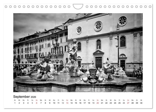Produktbild: ROM Monochrom (Wandkalender 2026 DIN A4 quer), CALVENDO Monatskalender
