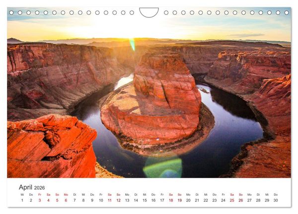 Produktbild: Arizona - Grand Canyon State (Wandkalender 2026 DIN A4 quer), CALVENDO Monatskalender