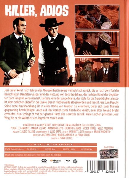 Produktbild: Killer, Adios - Mediabook - Cover C - Limited Edition (Blu-ray+DVD)