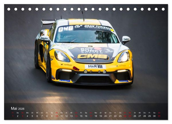Produktbild: Motorsportkunst aus Weissach (Tischkalender 2026 DIN A5 quer), CALVENDO Monatskalender