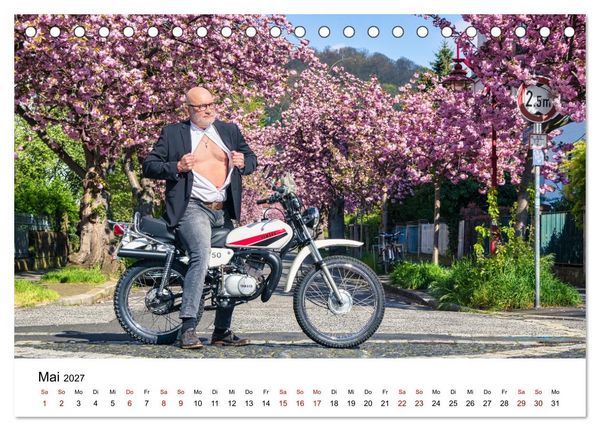 Produktbild: Echte M&auml;nner, coole Mopeds (Tischkalender 2027 DIN A5 quer), CALVENDO Monatskalender