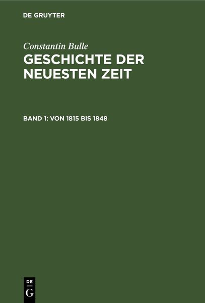Produktbild: Von 1815 bis 1848