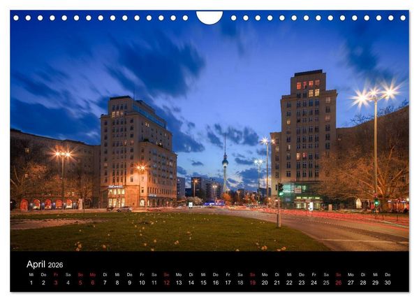 Produktbild: Die Blaue Stunde in Berlin (Wandkalender 2026 DIN A4 quer), CALVENDO Monatskalender
