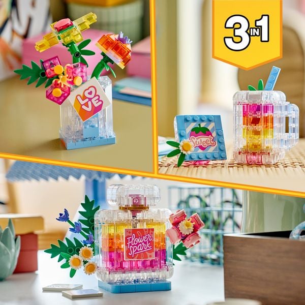 Produktbild: LEGO Creator 3-in-1-Set 31383 Parf&uuml;mflasche mit Blumendeko