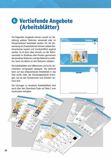 Produktbild: Arbeitsmaterial Grundschule. Stationenlernen Religion: Mose, Prophet Gottes