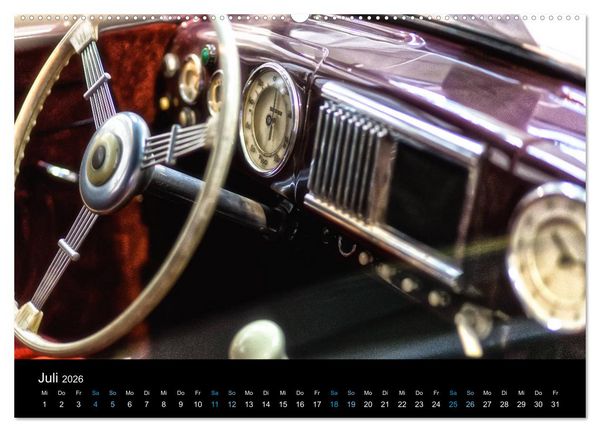 Produktbild: CLASSIC COCKPITS - Funktionale Kunstwerke aus einer anderen Zeit (hochwertiger Premium Wandkalender 2026 DIN A2 quer), Kunstdruck in Hochglanz